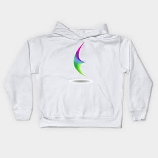 Letter E rainbow style Kids Hoodie